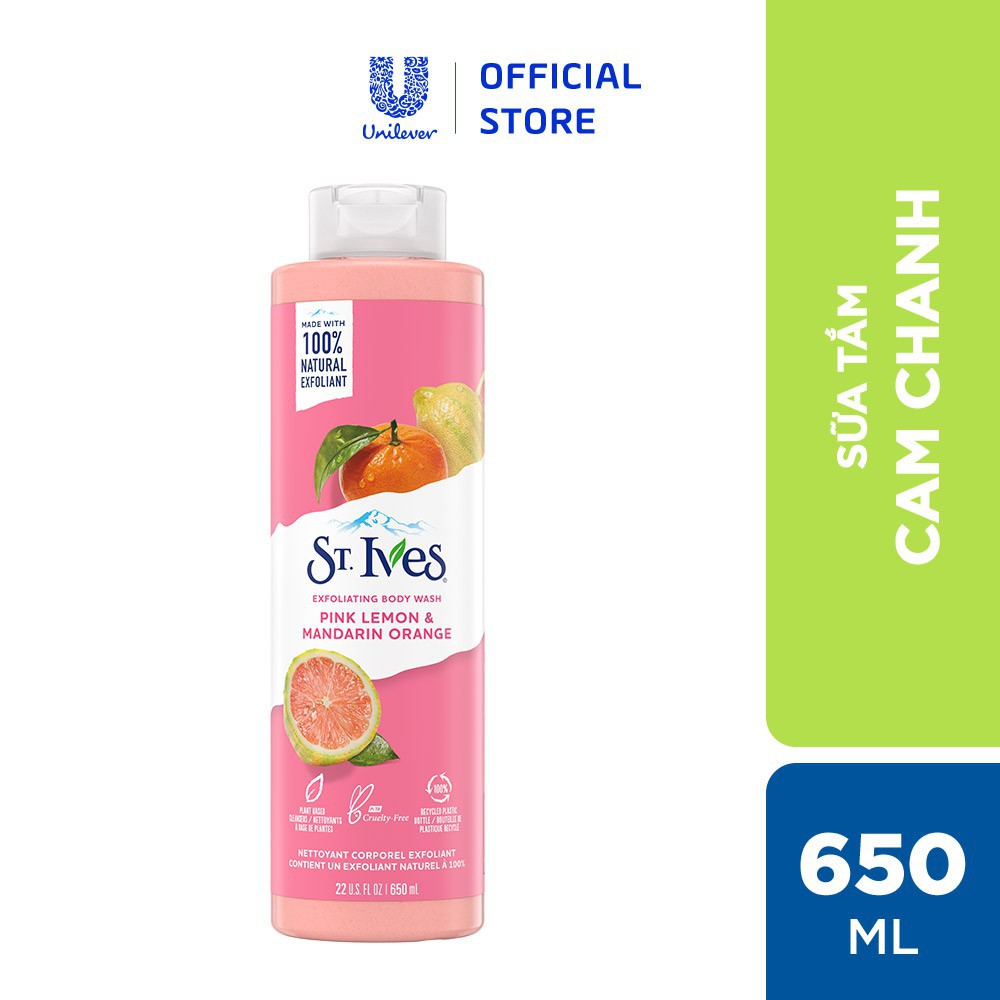 Sữa Tắm St.Ives Tẩy Tế Bào Chết Dịu Nhẹ, Dưỡng Da Mềm Mịn - ST. Ives Exfoliating Body Wash