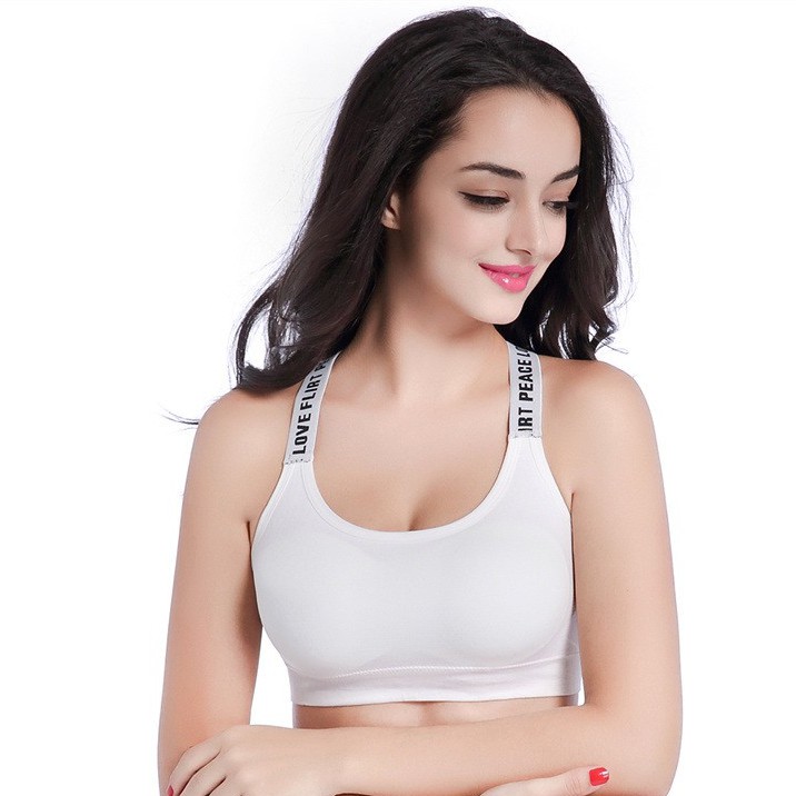 Áo Bra Nữ ⭐FREESHIP⭐ Áo Ngực Nữ- Bra cotton Tập Gym Dây Chéo Lưng Kèm Mút 1102