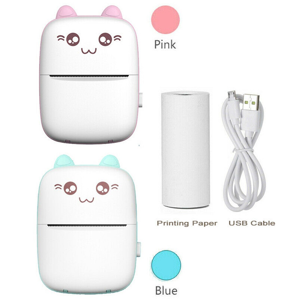 Máy In Nhiệt Mini Bubble Shop61 57x30mm Màu Xanh Dương