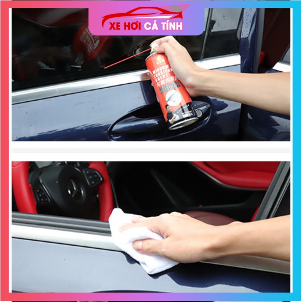 ⚡️FLASH SALE⚡️ xịt chống Kẹt kính lão hoá cao su bảo dưỡng làm mới bôi trơn gioăng kính, bôi trơn cửa nóc ô tô chuyên dụ