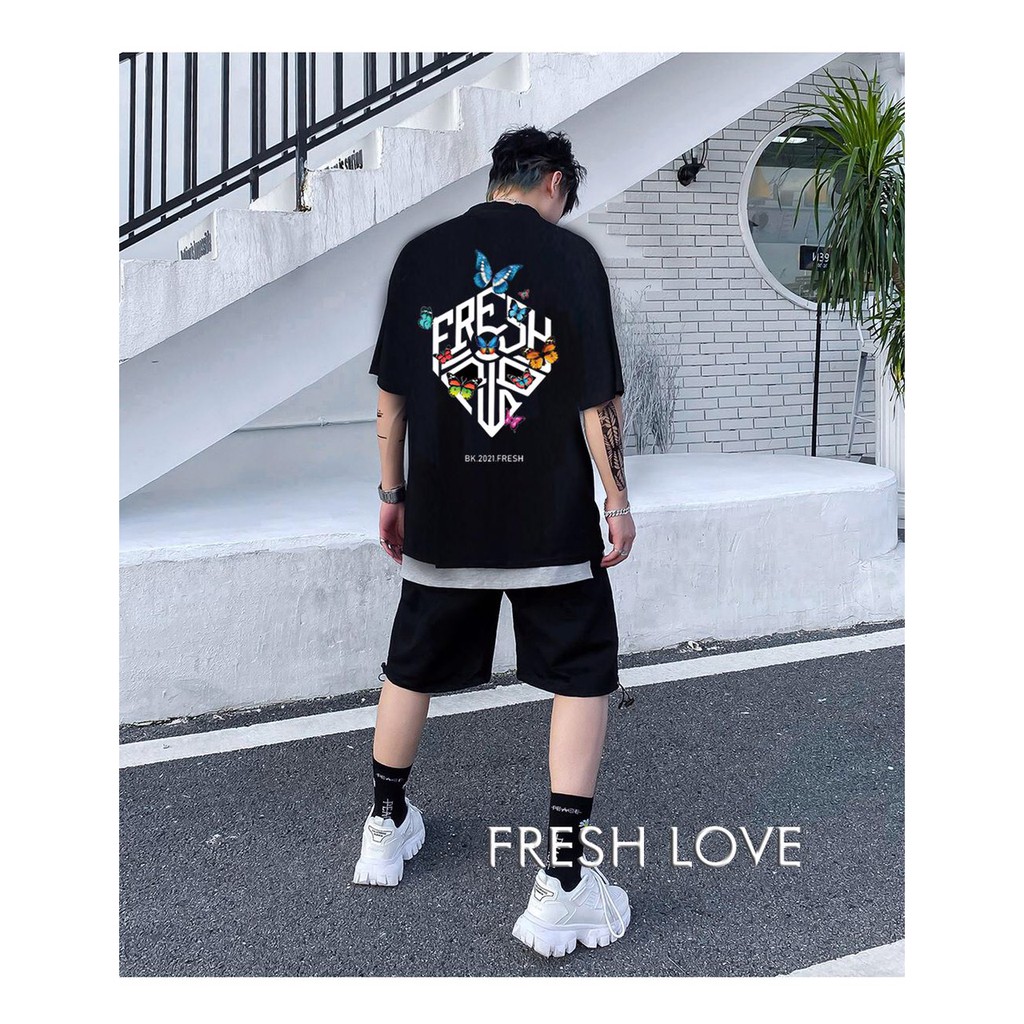 Áo Thun FRESH 2021 Form Rộng Nam Nữ TEEN Cực HOT_Zukabeo