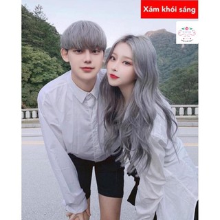 COMBO MÀU NHUỘM XÁM KHÓI SÁNG LEO VÀ OXY TRỢ NHUỘM ROXY