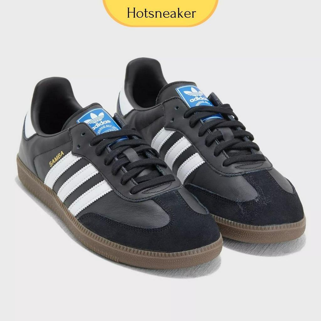 Giày Sneaker Nam Nữ Adidas Samba Đen Vạch Trắng (tặng vớ+fullbox)