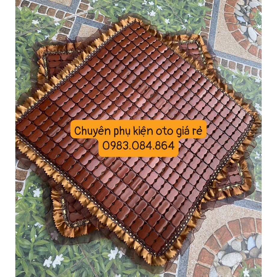 Đệm lót ghế ngồi xe hơi ô tô xe con xe tải,văn phòng,miếng lót ghế gỗ trúc cao cấp