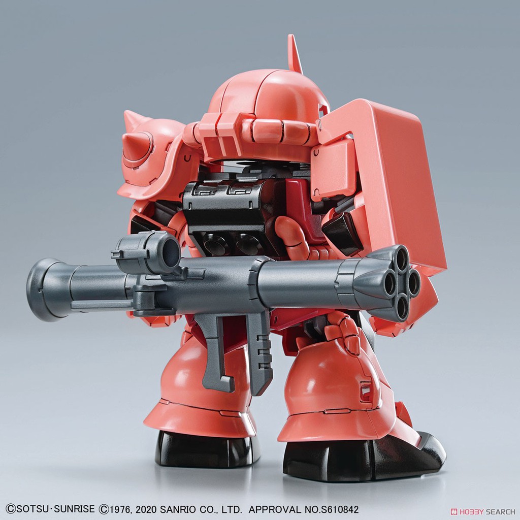 Mô Hình Lắp Ráp Gundam SD Hello Kitty MS-06S Char’s Zaku 2 Bandai SDCS Cross Silhouette Đồ Chơi Anime Nhật