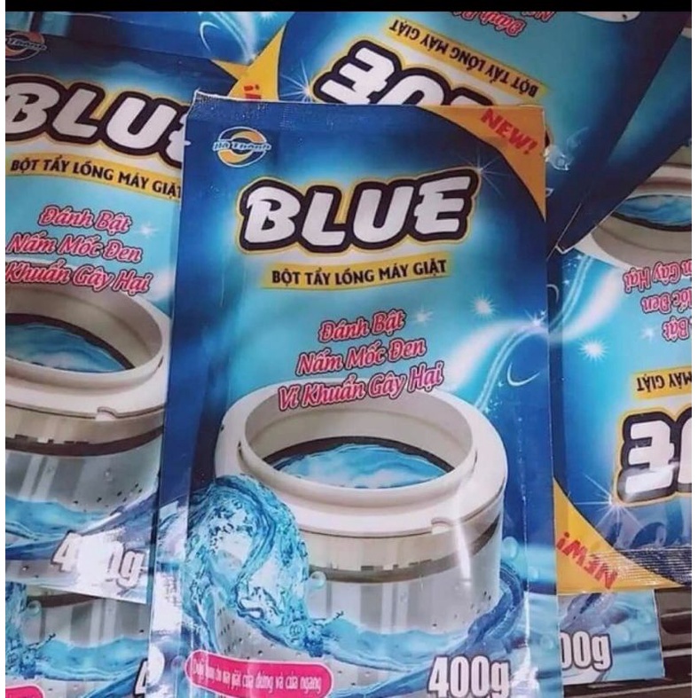 2 Bịch Bột Tẩy Lồng Giặt Blue Hàn Quốc Gói 400g