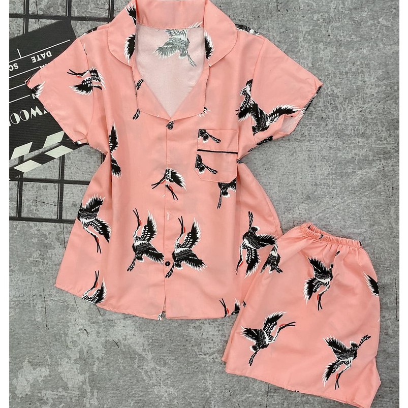 [ Xả Lỗ ] Đồ Bộ Pijama Ngắn Tay Xinh Xắn Dành Cho Nữ Form Dưới 60kg | BigBuy360 - bigbuy360.vn