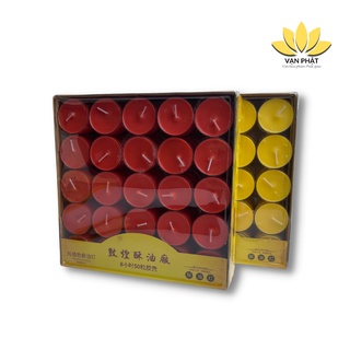 Nến Tealight sáp bơ 8 tiếng hộp 50 viên