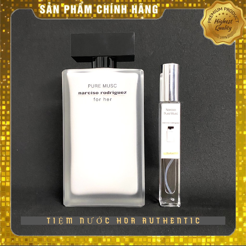 [Mẫu thử] Nước hoa Narciso Rodriguez for her l EDT l Pure Musc l EDP l Poudree l Ambree l Rouge chính hãng 10ml