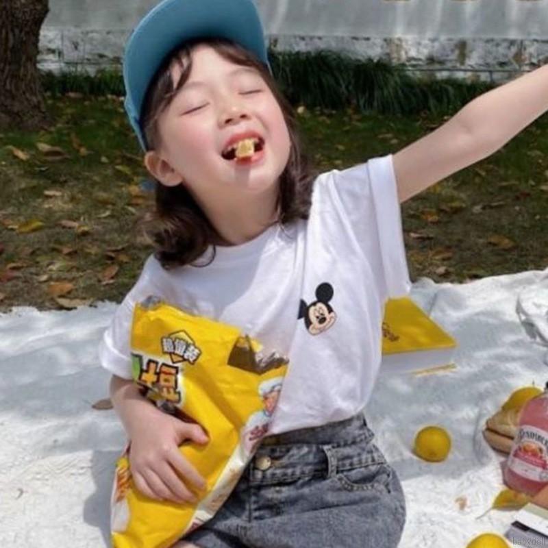 Áo Thun Thể Thao Tay Ngắn In Hoạt Hình Dễ Thương Cho Bé Gái Từ 2-7 Tuổi