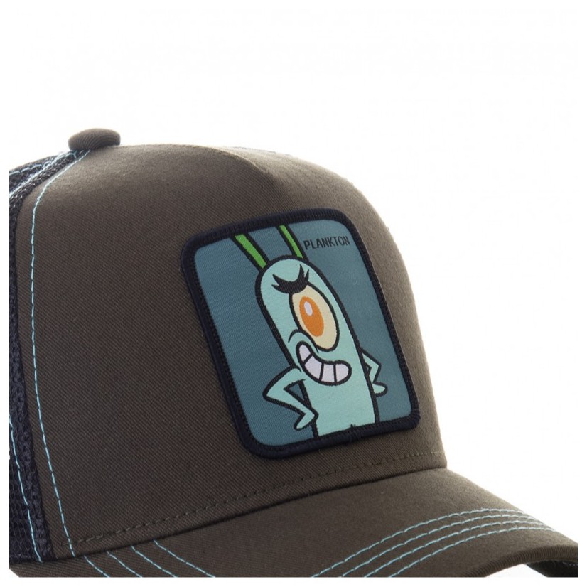 Mũ lưỡi trai lật ngược phối lưới in hình Spongebob phong cách hip hop chỉnh được cho nam và nữ