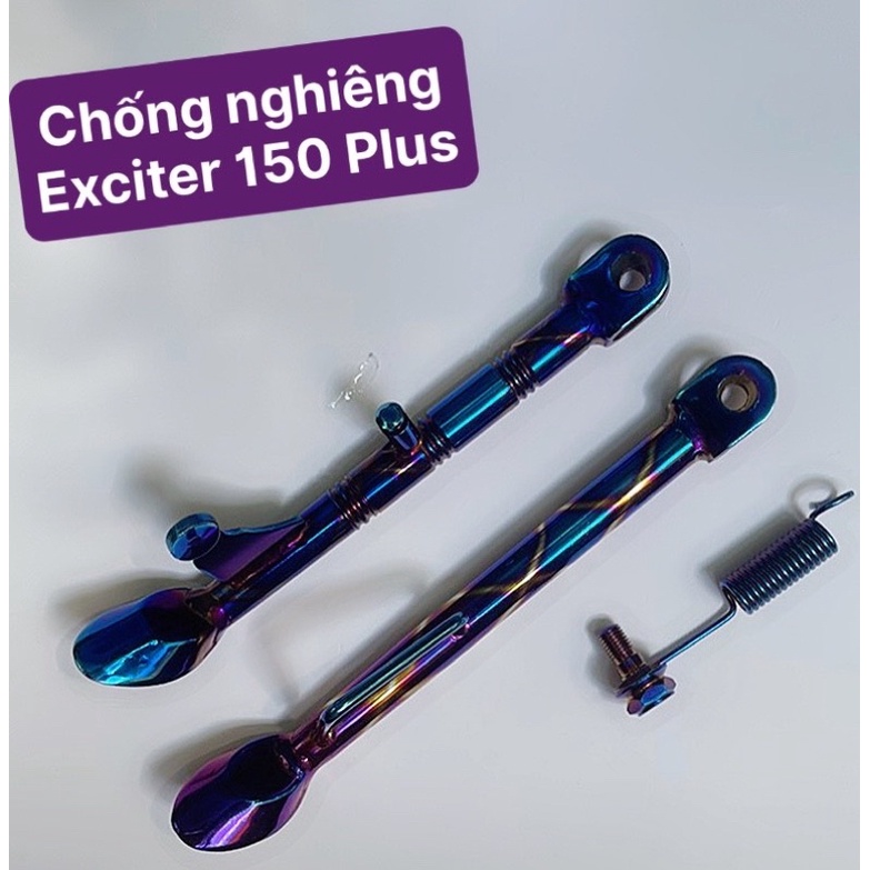 CHÂN CHỐNG NGHIÊNG INOX TITAN ĐẶC XE EXCITER 150 plus