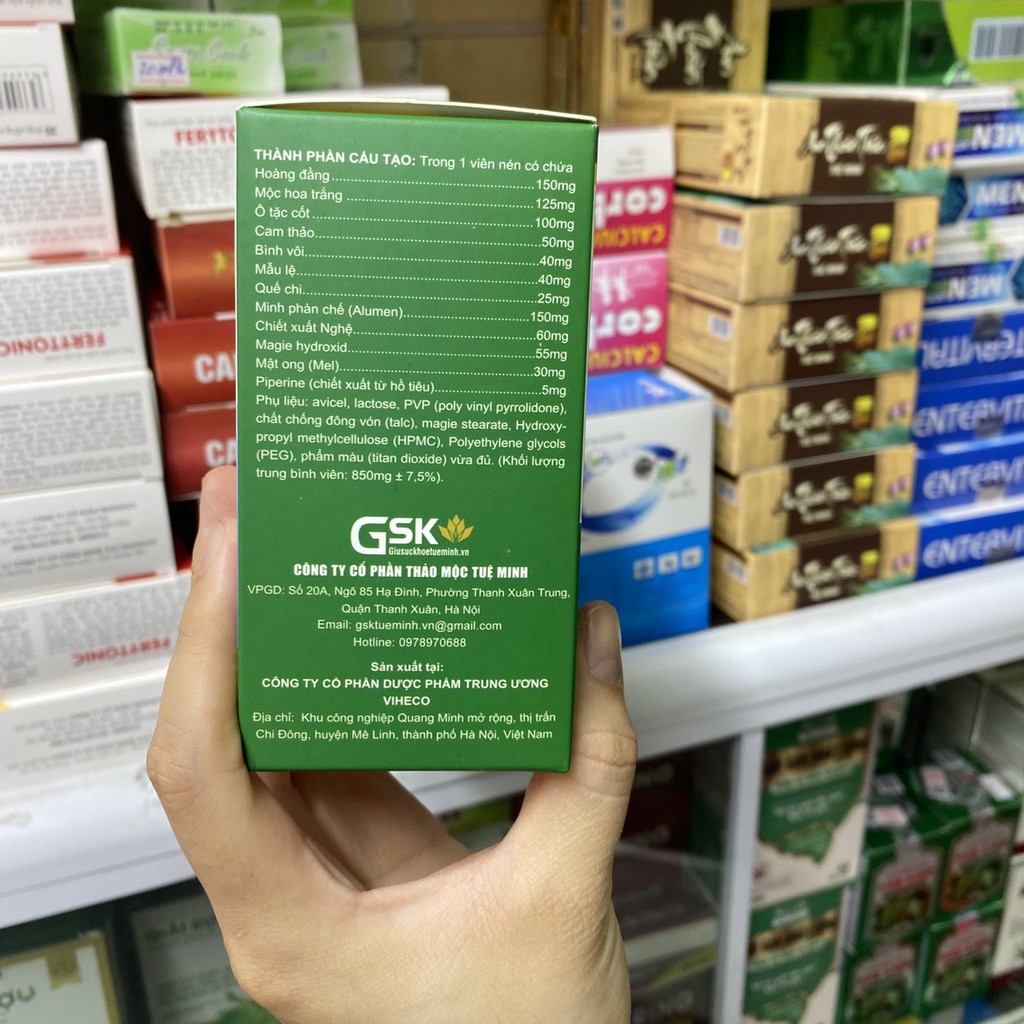 BÌNH VỊ NAM EXTRA hộp 2 lọ x 40 viên