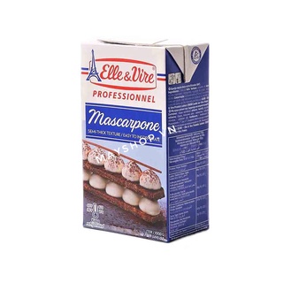 Kem phô mai Mascarpone Elle & Vire (1 lít) - [Chỉ ship Hỏa Tốc tại HN]