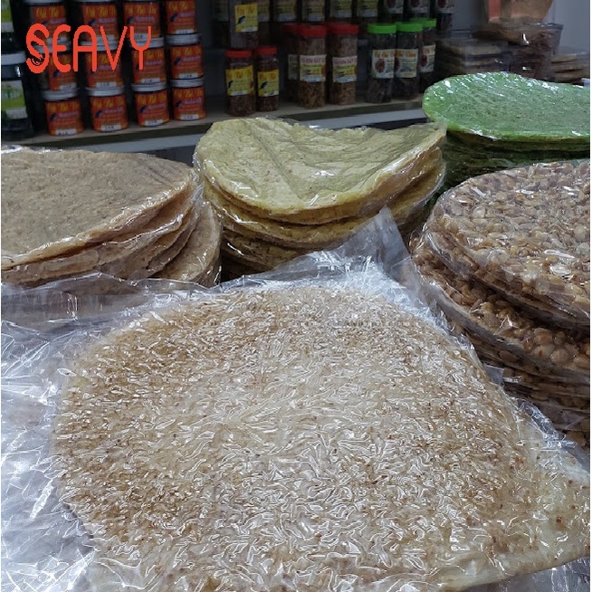 🌽🍘 Bánh tráng mè gừng dẻo ngọt, loại dày, Đặc sản Nha Trang, gói 250 gram - Seavy 🌽🍘
