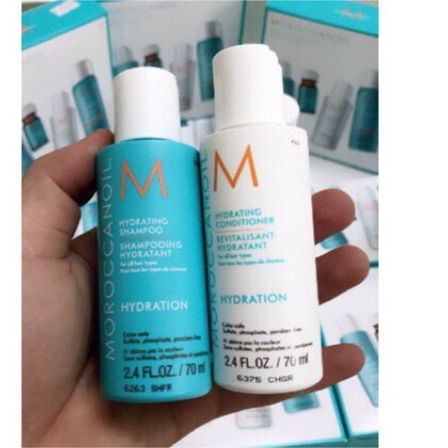 CẶP DẦU GỘI XẢ PHỤC HỒI DƯỠNG ẨM MOROCCANOIL HYDRATING 70ml