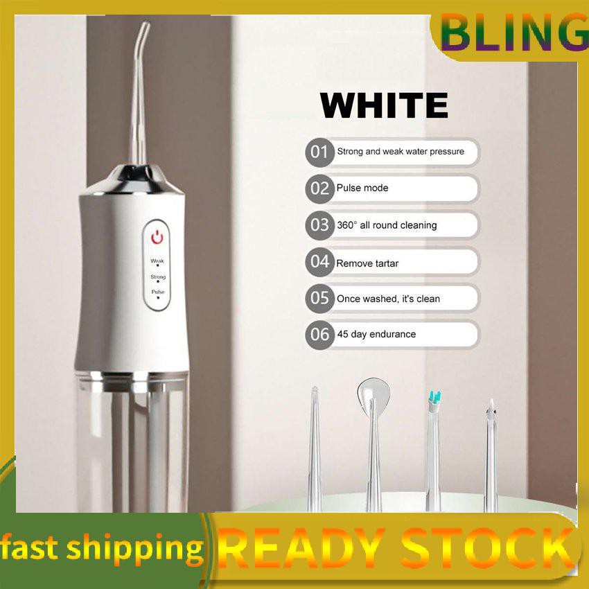 Máy tăm nước cầm tay Xiaomi làm sạch kẽ răng miệng công nghệ châu Âu với 3 chế độ xịt chuẩn nha khoa