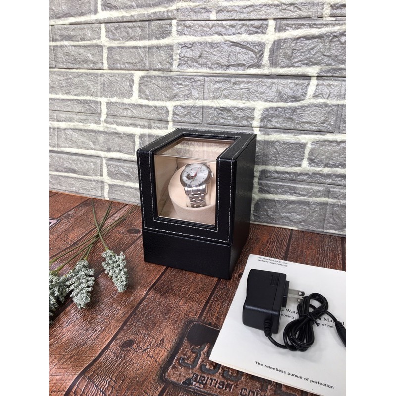 Hộp xoay đồng hồ. Hộp đựng đồng hồ cơ 1 xoay [ Lên dây cót đồng hồ cơ Automatic ] hàng sẵn có