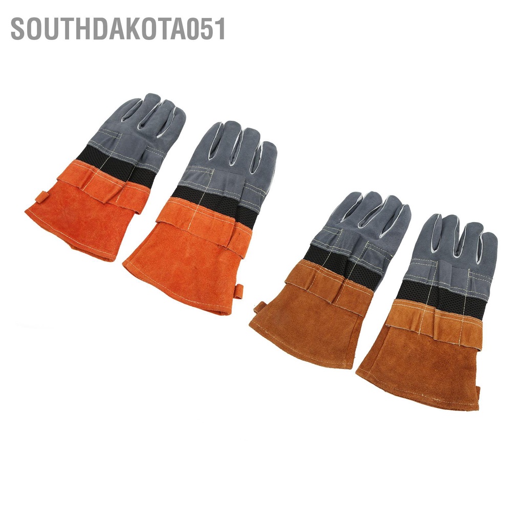 Southdakota051 1 đôi Găng tay chịu nhiệt Ngón riêng biệt chống nóng Dụng cụ nấu ăn để hàn BBQ