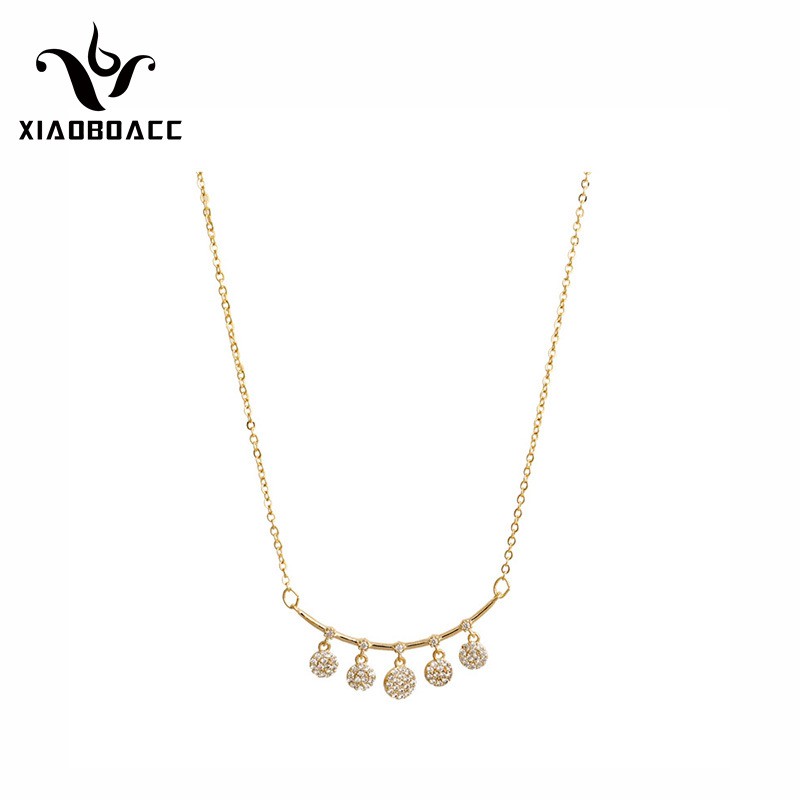 XiaoboACC Dây Chuyền Xi Mạ Vàng 14K Mặt Hình Bươm Bướm Ngôi Sao