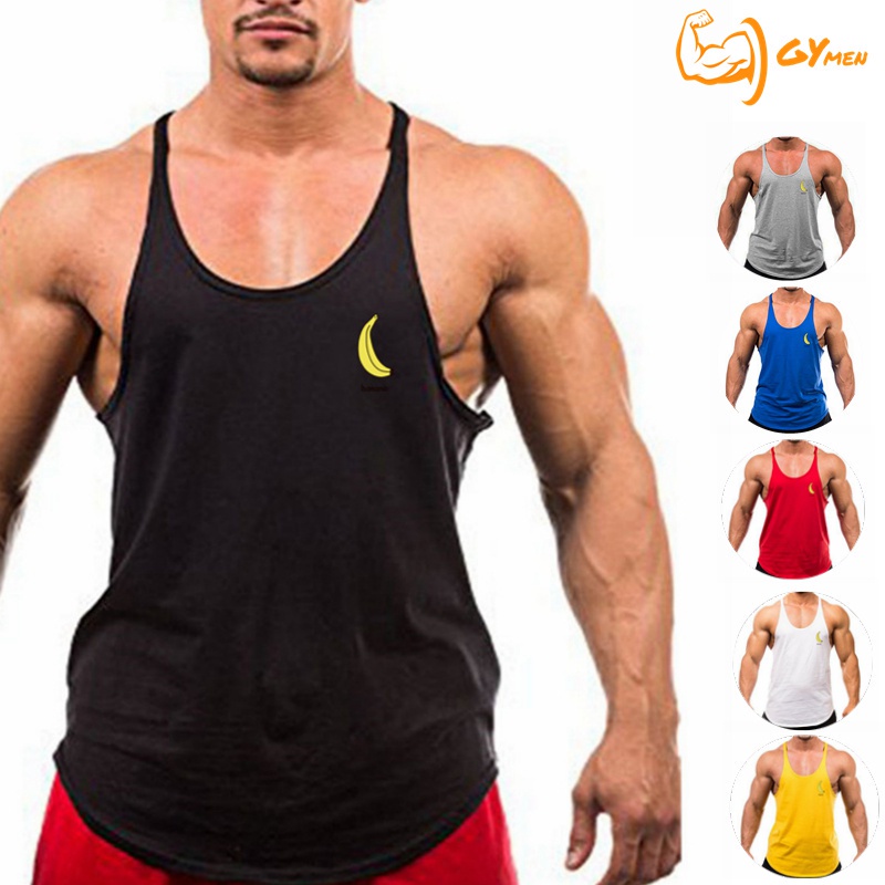 [GYMen]  Áo Thun Ba Lỗ Thể Thao Nam 3 lỗ  rộng rãi  giải trí  chạy bộ  tập thể dục  bóng rổ áo ba lỗ  rộng rãi  đàn hồi cao  cỡ lớn  huấn luyện ngoài trời họa tiết