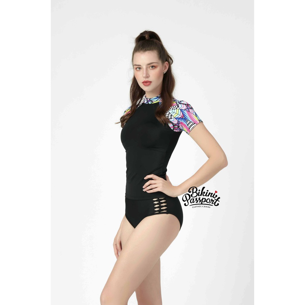 BIKINIPASSPORT - Áo lẻ tay ngắn có khoá kéo - MIX BS270_XX | BigBuy360 - bigbuy360.vn