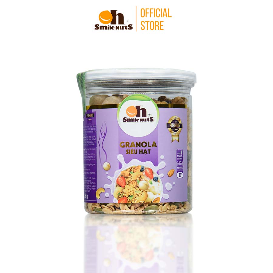 Granola siêu hạt ngũ cốc ăn kiêng giảm cân smilenuts - ảnh sản phẩm 7