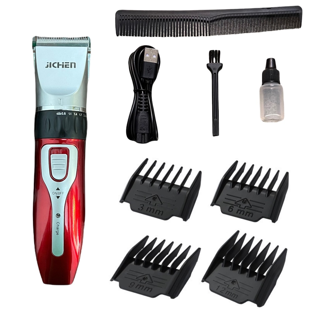 Tông đơ cắt tóc gia đình Jichen tặng kèm nhiều quà tặng