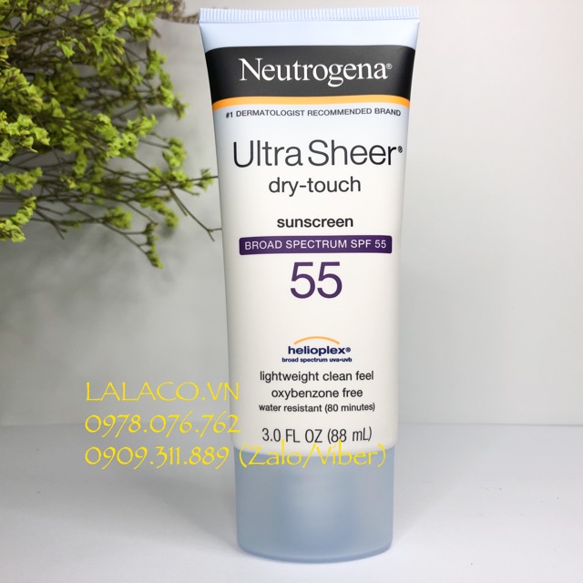 KEM CHỐNG NẮNG - Neutrogena Ultra Sheer Dry-Touch 88ml