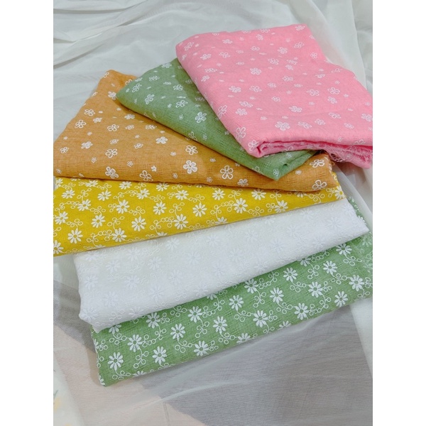 Vải thô hoa nhí cao cấp siêu xinh dệt kiểu mát thoáng nhẹ khổ 1.5m