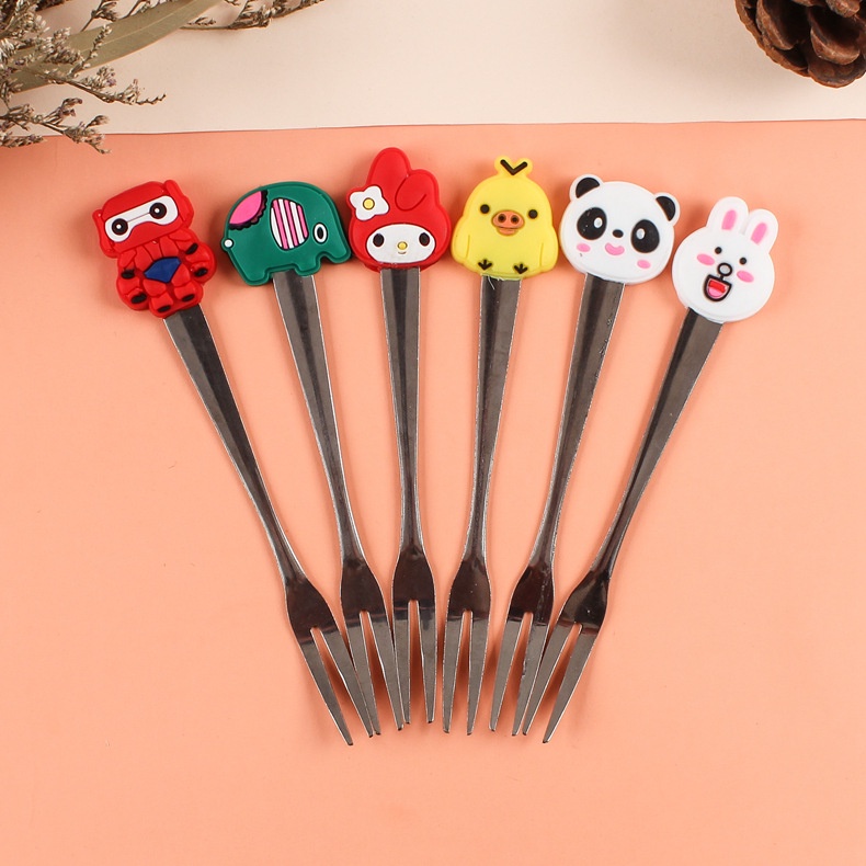 Dĩa Cán Silicon Động Vật Đáng Yêu - Dĩa Trẻ Em  Clovershop68