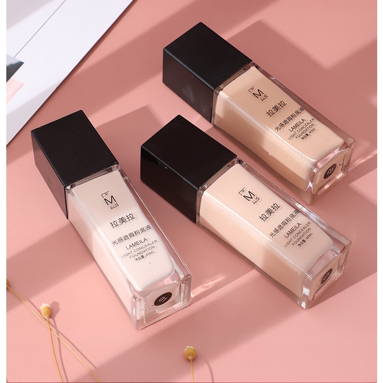 Kem nền che khuyết Lameila Light Concealer Foundation 40ml CM18