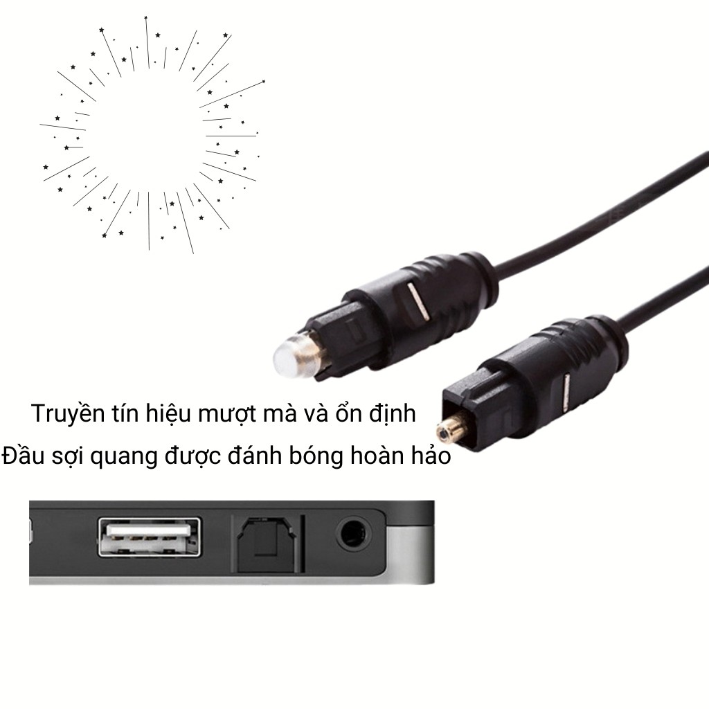 Cáp Quang Âm Thanh Optical Totlink Chất Lượng Cao dài 1.5M