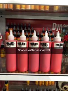 Mực tập xăm Dynamic màu đỏ 240ml,199k/1 chai