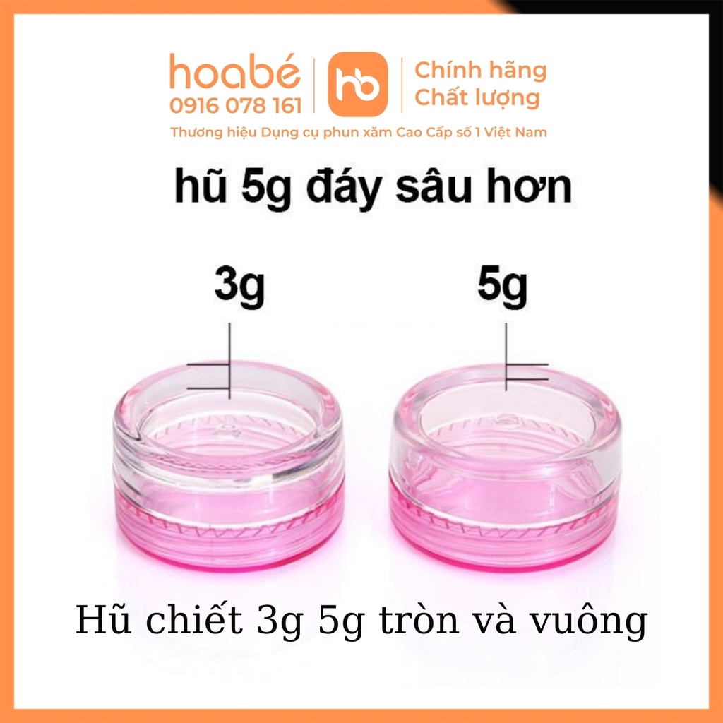 Hũ Chiết Mỹ Phẩm, Lọ Chiết Mỹ Phẩm 3G 5G Tiện Lợi - DCPX HOA BÉ