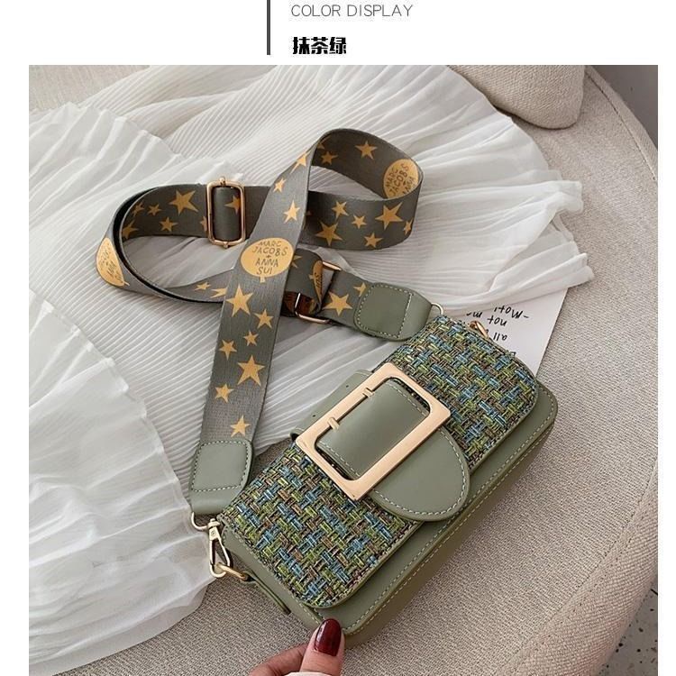 Túi Đeo Chéo Bằng Vải Len Phong Cách Hàn Quốc Thời Trang Cho Nữ