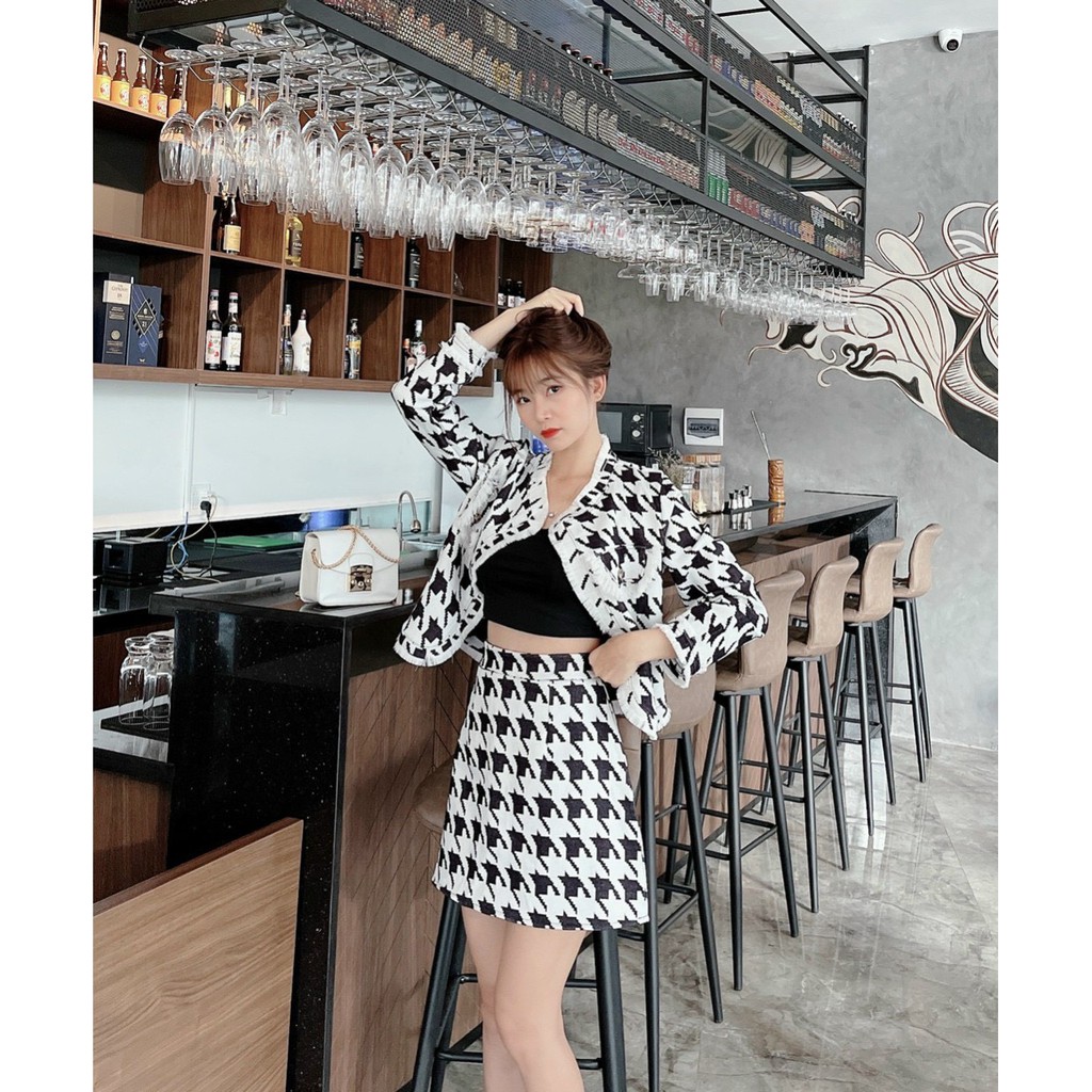 SET BỐ 3 MÓN HỌA TIẾT ZICZAC BẢN TO TO