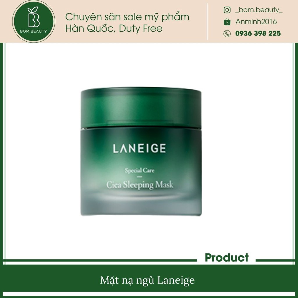 (#laneige)Tách sét mặt nạ ngủ Laneige, mỗi hũ 25ml (date 2022)