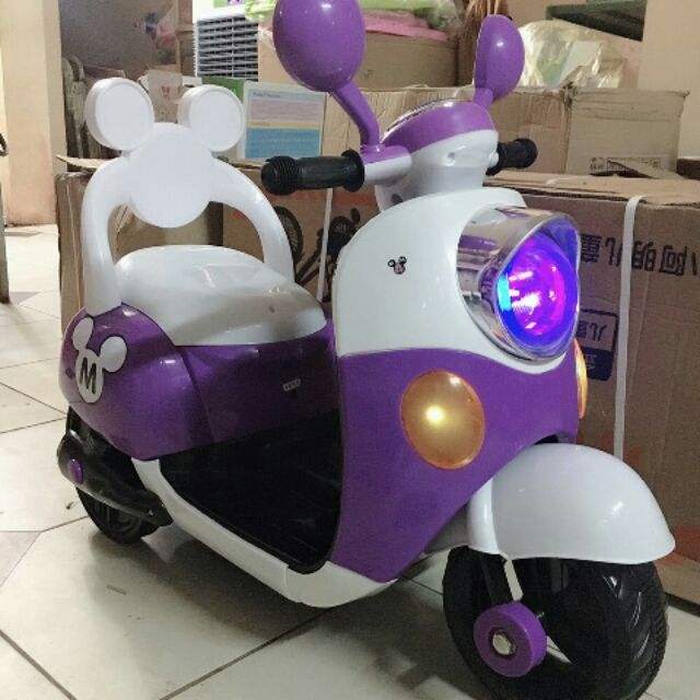 Xe máy điện cho bé gái cực xinh nhé nhiều màu cho bé lựa chọn