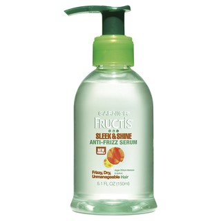 Serum dưỡng tóc giúp tóc mượt Garnier Fructis Sleek & Shine Anti-Frizz Serum, Frizzy, Dry, Unmanageable Hair 150ml (Mỹ)