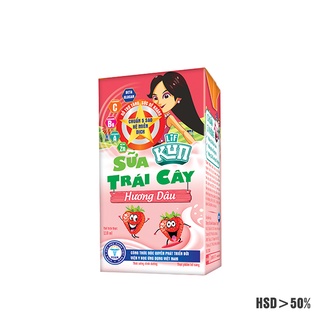 Sữa kun trái cây hương dâu 110ml