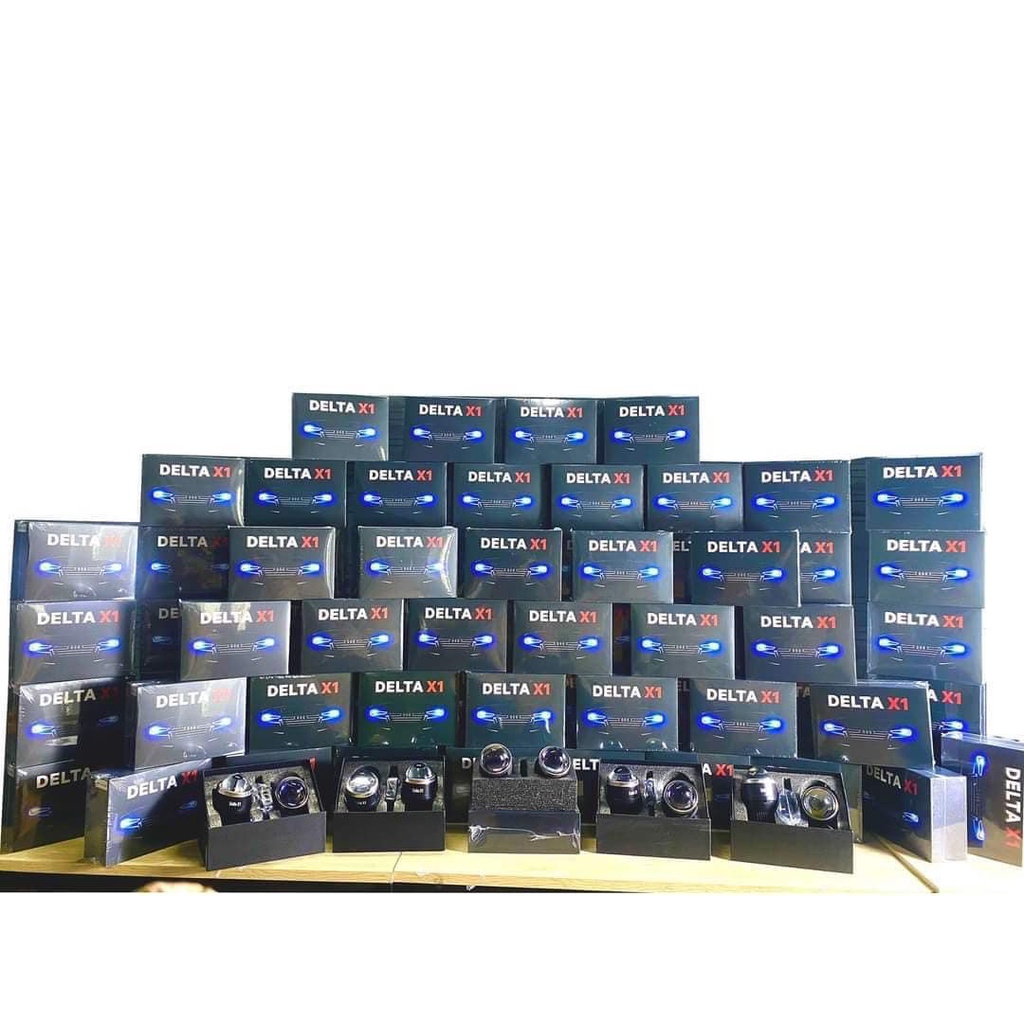 Bi led gầm 3 màu Delta X1 cho ô tô đủ chế độ pha/ cos, bảo hành 2 năm