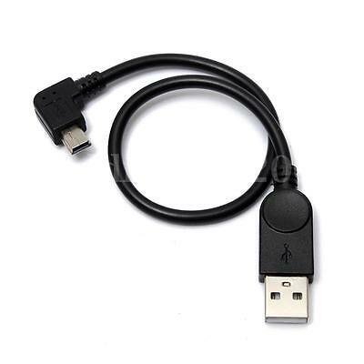 Dây cáp chuyển đổi dữ liệu USB mini màu đen 9 inch 22cm đầu vuông góc