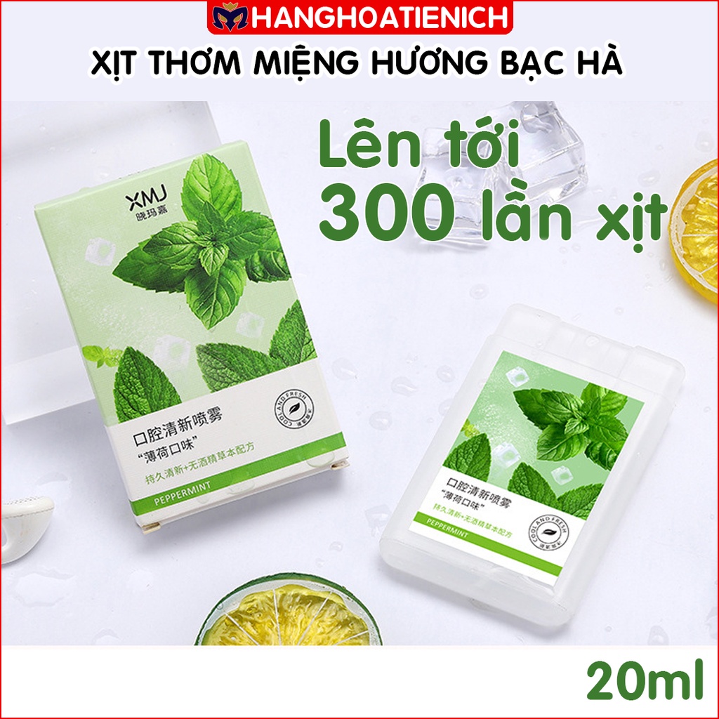 [Hương Bạc Hà] Xịt thơm miệng kháng khuẩn, vệ sinh răng miệng - Sản xuất bởi công nghệ sinh học quốc tế Bomei