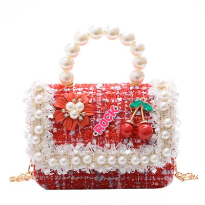 Túi xách thời trang dễ thương cho bé gái - túi cherry phong cách tiểu thư sang chảnh
