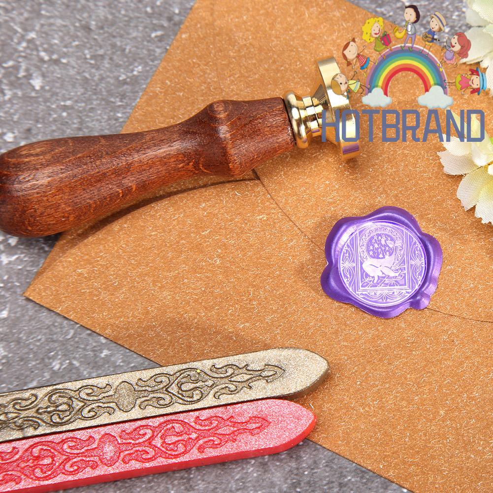 Con dấu đóng sáp in hình động vật phong cách retro làm đồ thủ công