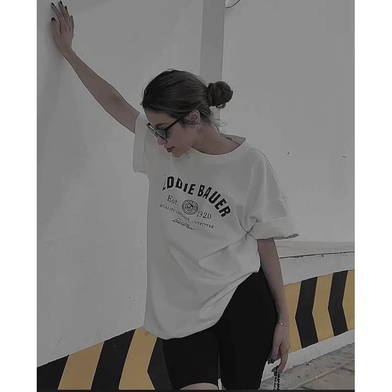 Áo phông nữ dấu quần chữ EDDI