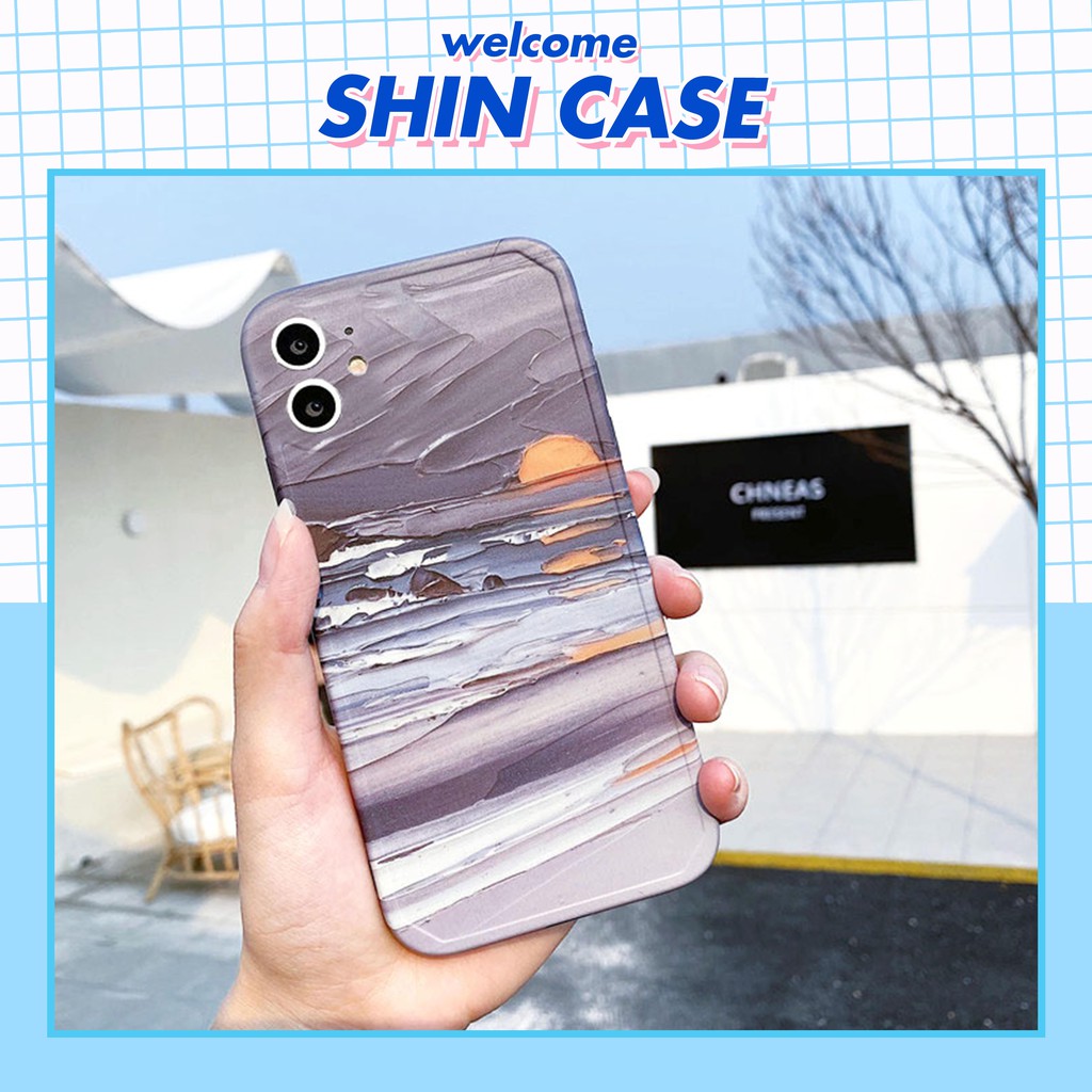 Ốp lưng iphone Hoàng hôn IMD dày dặn viền nổi 5/5s/6/6plus/6s/6splus/7/7plus/8/8plus/x/xr/xs/11/12/pro/max/plus/promax | BigBuy360 - bigbuy360.vn
