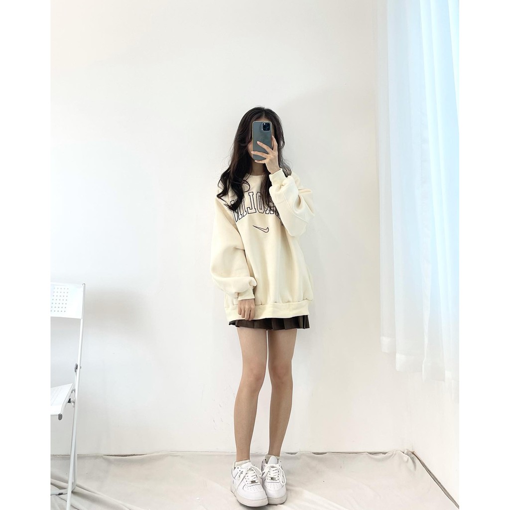 (FREESHIP) Áo sweater nỉ Carolia hàng quảng châu Miho house