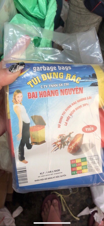 COMBO 3 CUỘN TÚI ĐỰNG RÁC 1kg